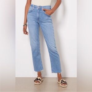 CITIZENS OF HUMANITY ISOLA STRAIGHT CROP SIZE 30 RAW HEM S60 EUC